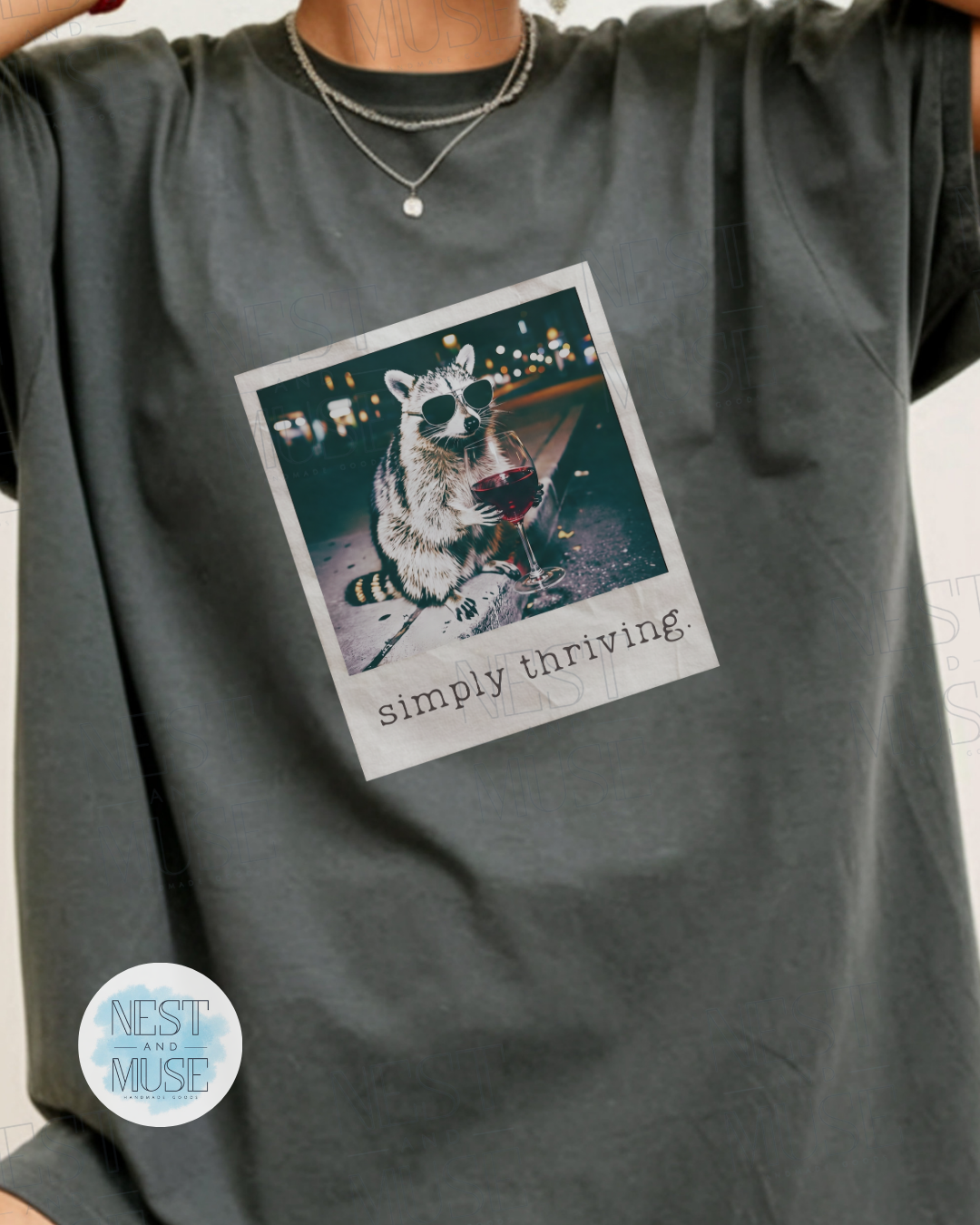 Simply Thriving Raccoon Tee